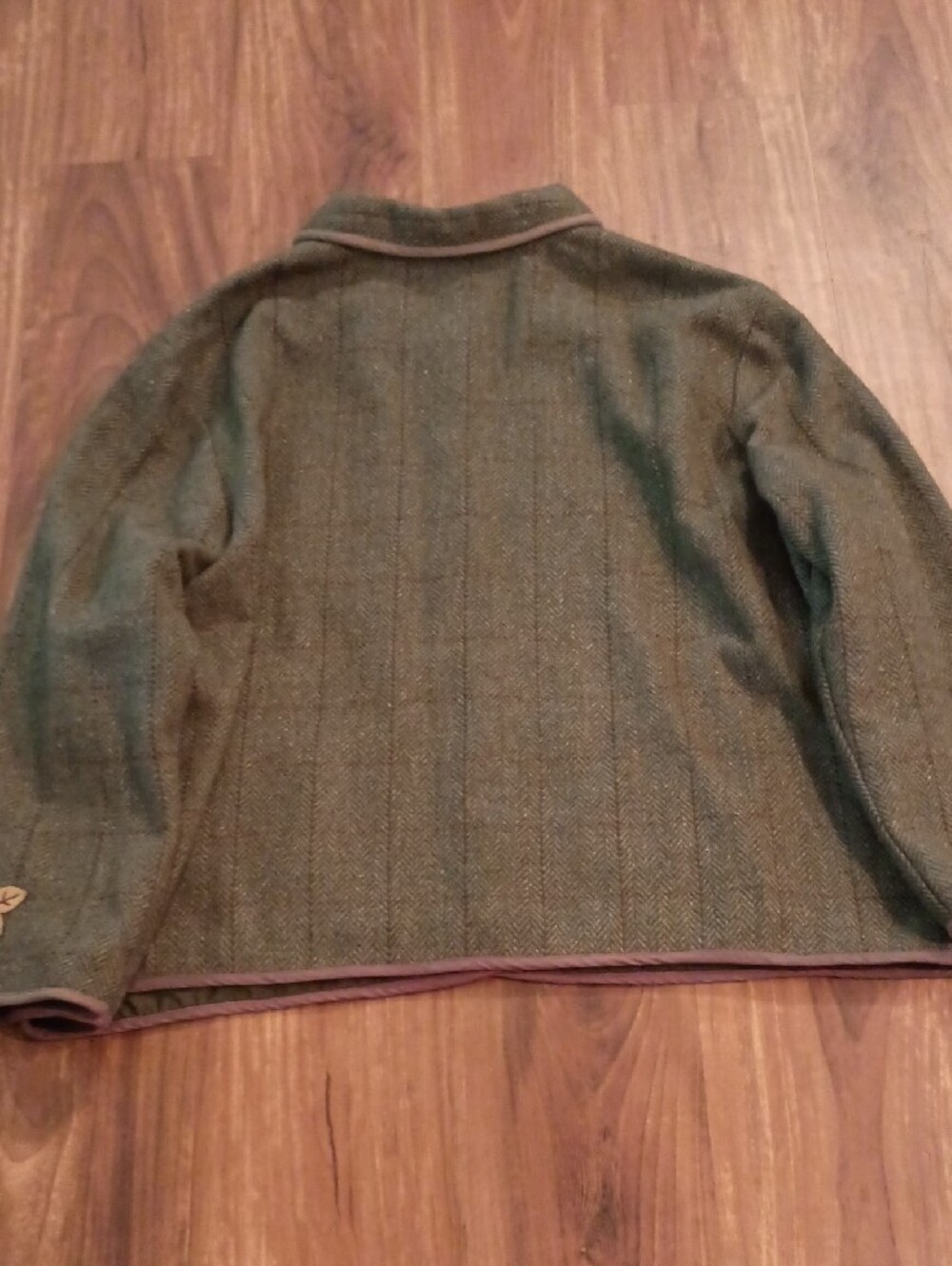 Fashion Bug Olive Tweed Jacket - Picture 3 of 5